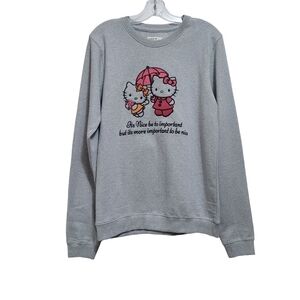 Hello Kitty Sweater Medium Gray